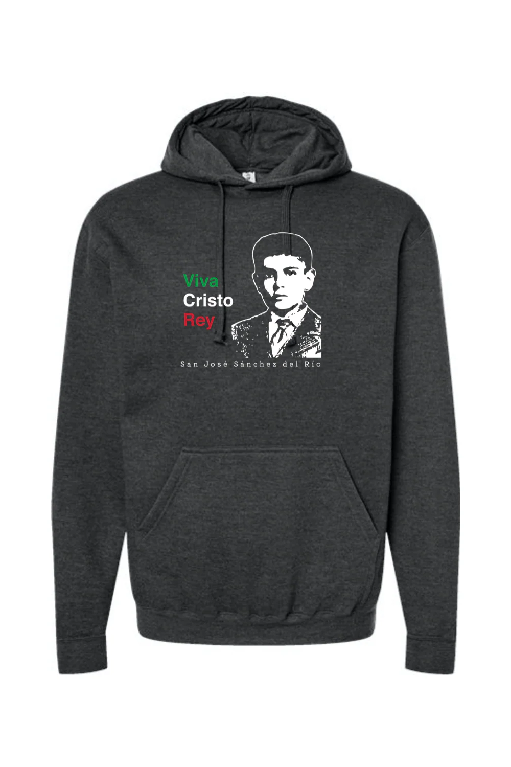 Viva Cristo Rey - St. Jose Sanchez del Rio Hoodie Sweatshirt - Image 6