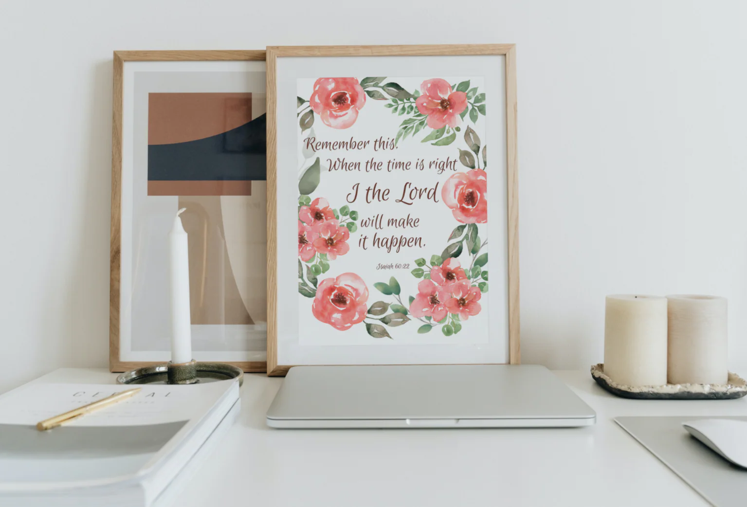 When the Time is right, I the Lord will Make it Happen Physical Print - Catholic Wall Art - Image 3