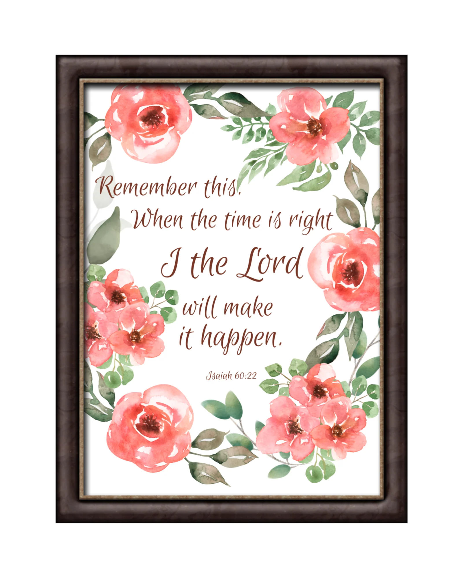 When the Time is right, I the Lord will Make it Happen Physical Print - Catholic Wall Art - Image 5