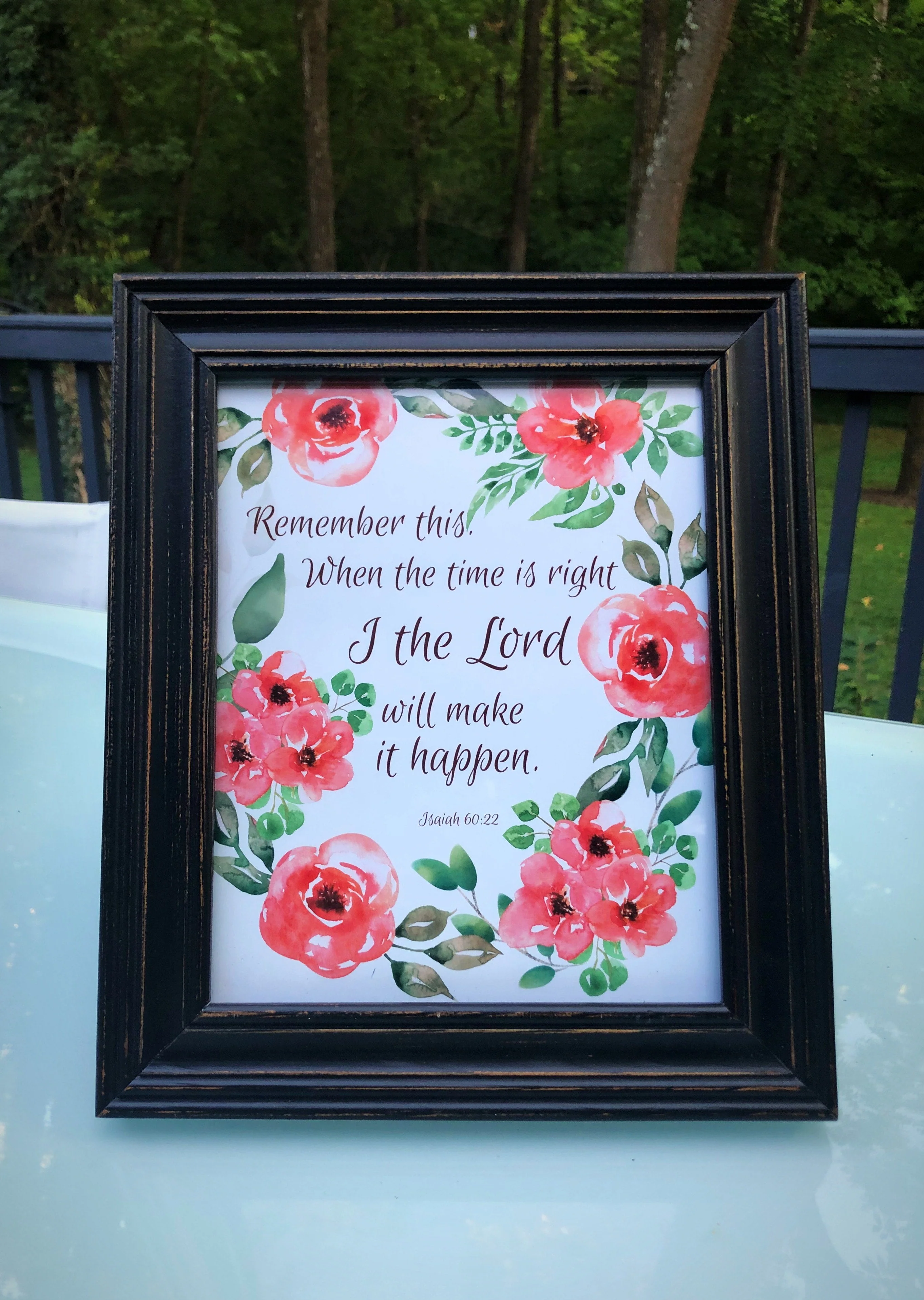 When the Time is right, I the Lord will Make it Happen Physical Print - Catholic Wall Art - Image 6