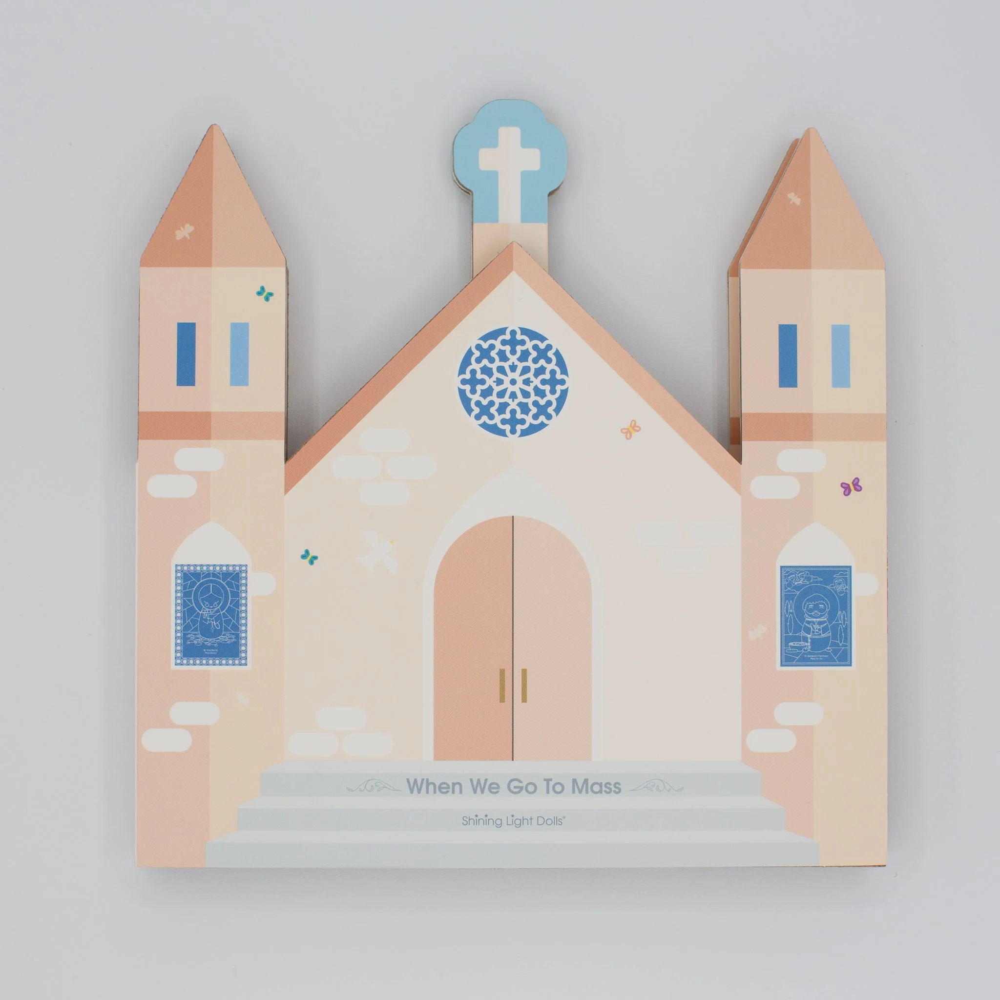 When We Go to Mass - shaped board book