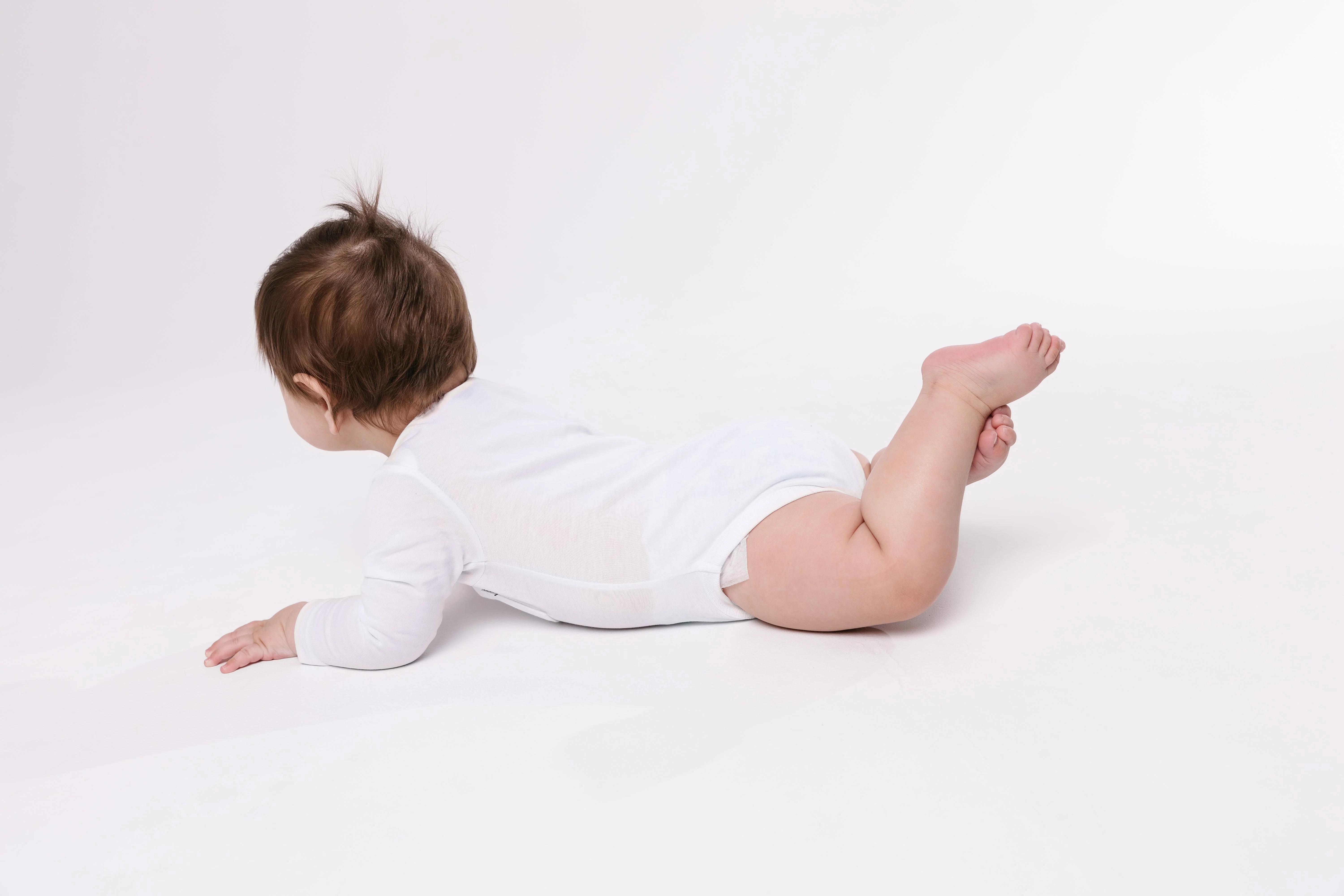 White Prayer Pocket Long Sleeve Bodysuit Cotton - Image 6