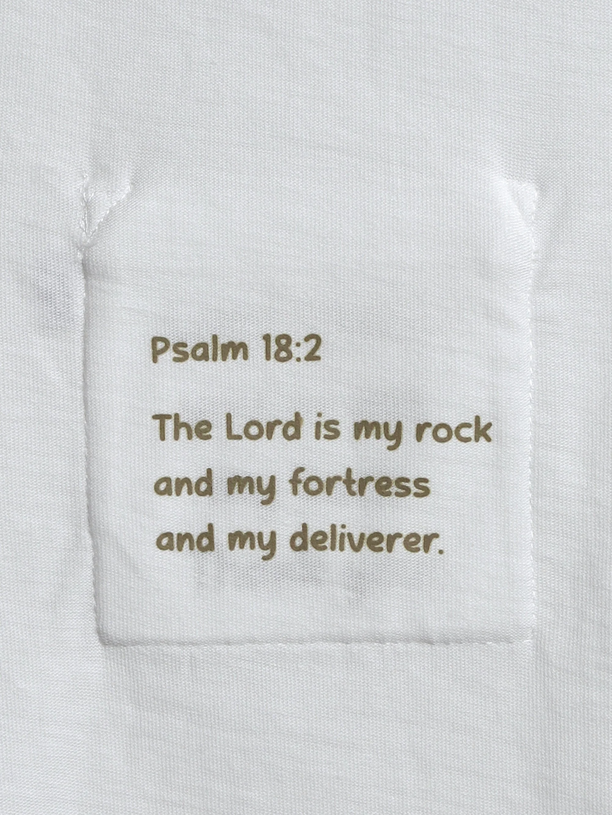 White Prayer Pocket Long Sleeve Shirt Cotton - Image 2