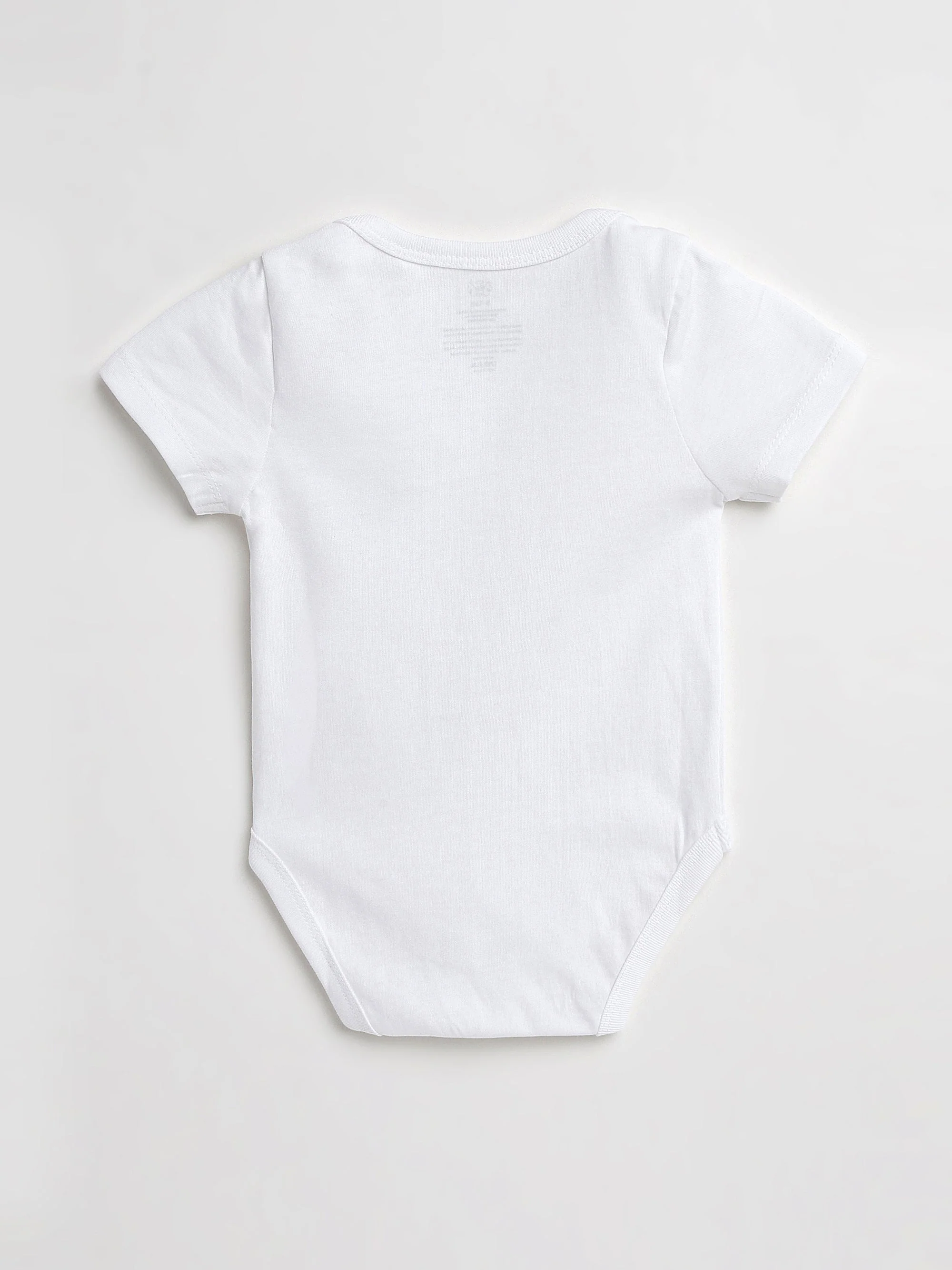 White Prayer Pocket Short Sleeve Bodysuit Cotton - Image 8