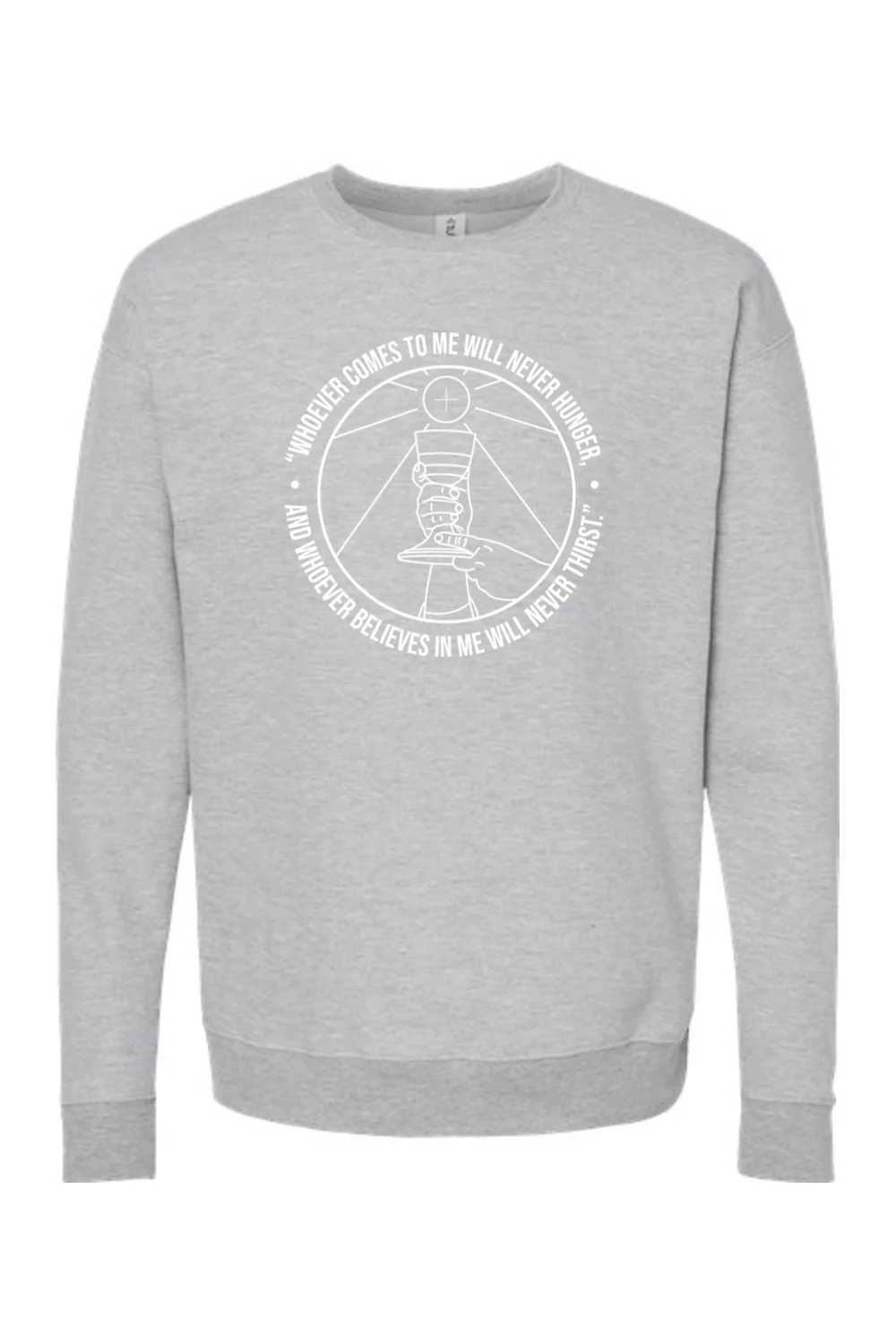 Whoever Comes to Me - John 6:35 Crewneck Sweatshirt - Image 5