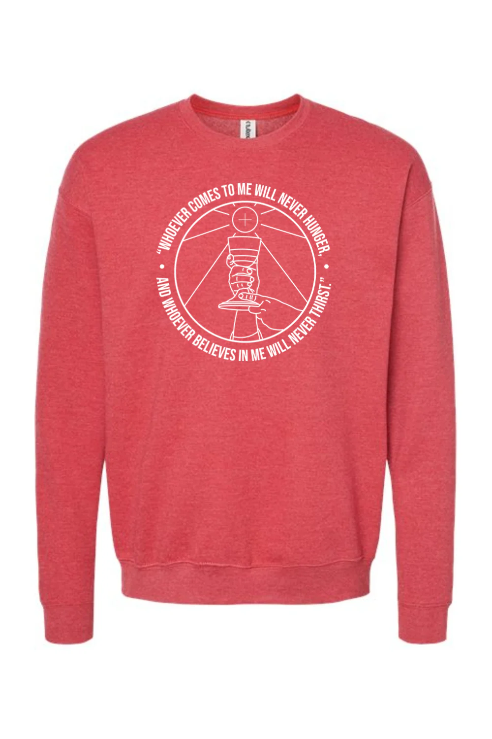 Whoever Comes to Me - John 6:35 Crewneck Sweatshirt - Image 6