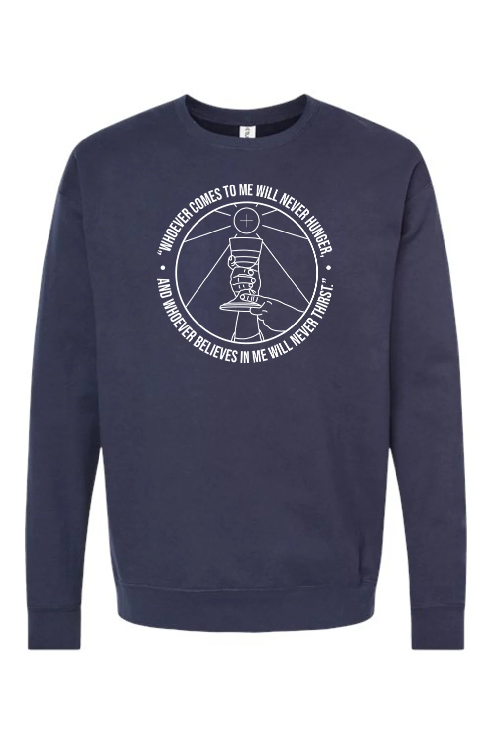 Whoever Comes to Me - John 6:35 Crewneck Sweatshirt - Image 7