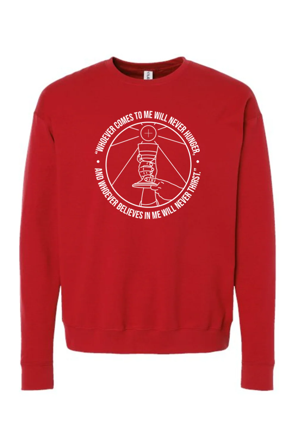 Whoever Comes to Me - John 6:35 Crewneck Sweatshirt - Image 8
