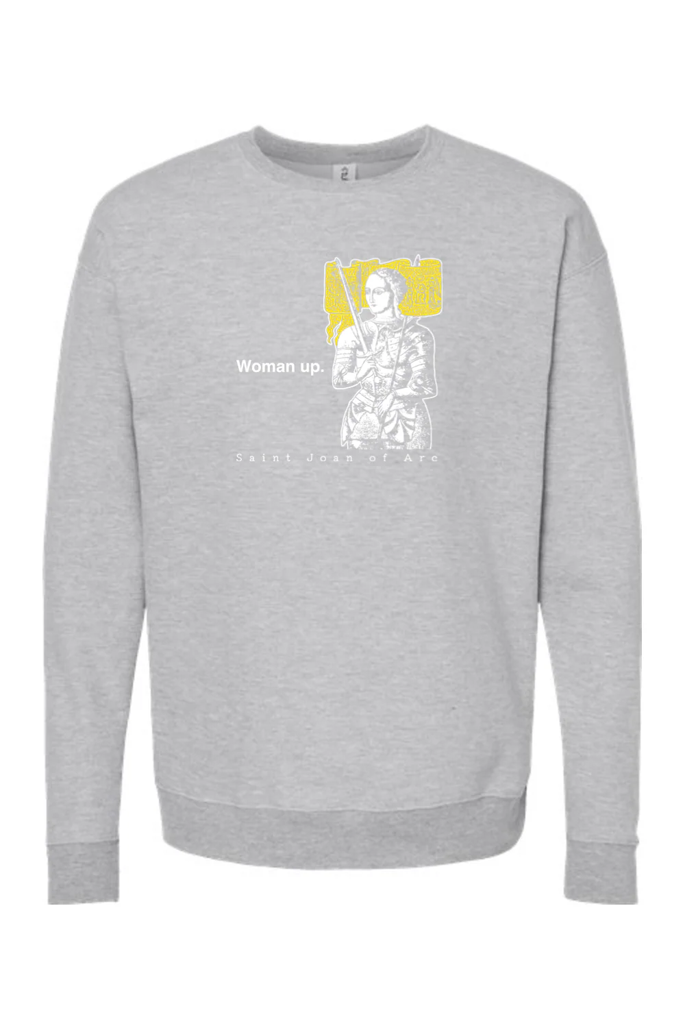 Woman Up - St. Joan of Arc Crewneck Sweatshirt - Image 5