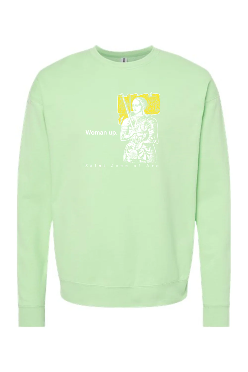 Woman Up - St. Joan of Arc Crewneck Sweatshirt - Image 8