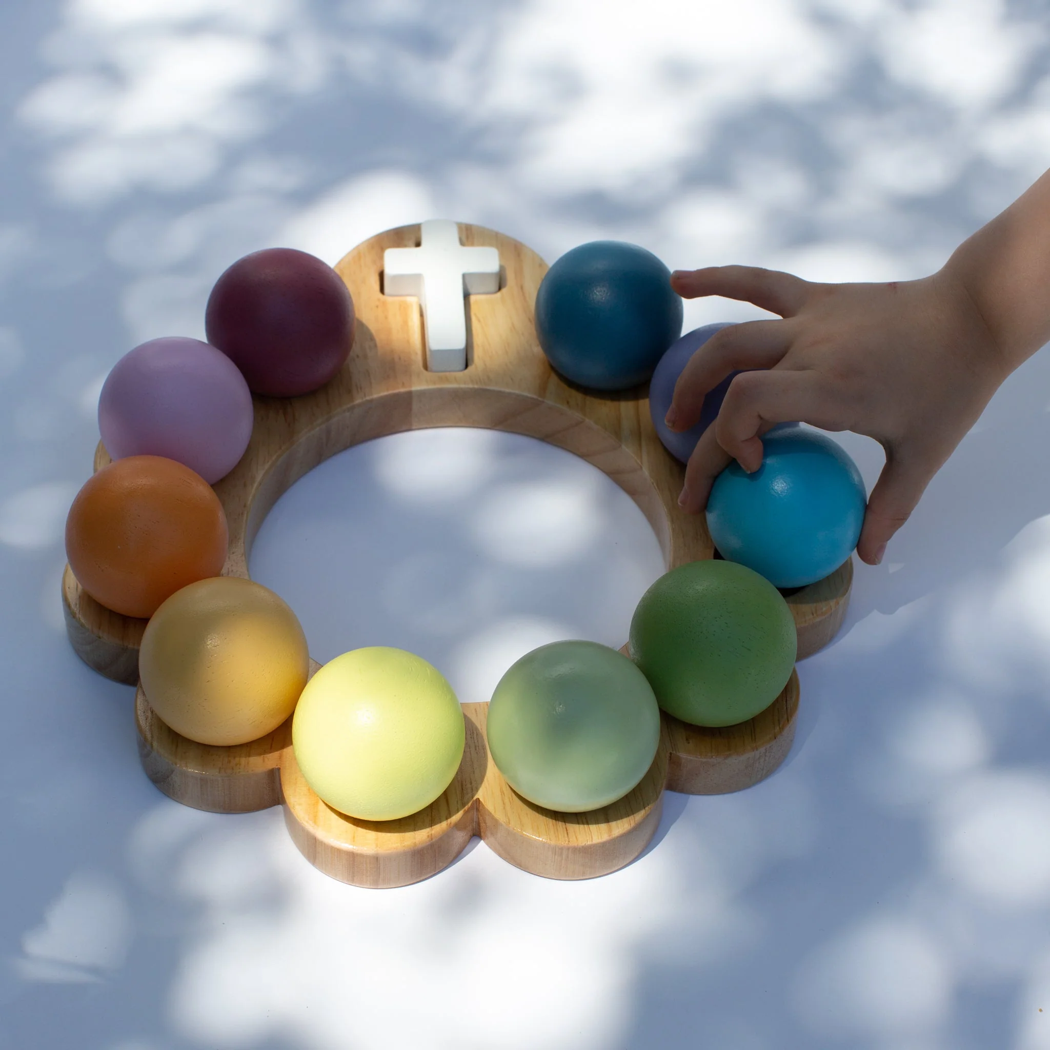 Wooden Decade Rosary Ball Set - Image 6
