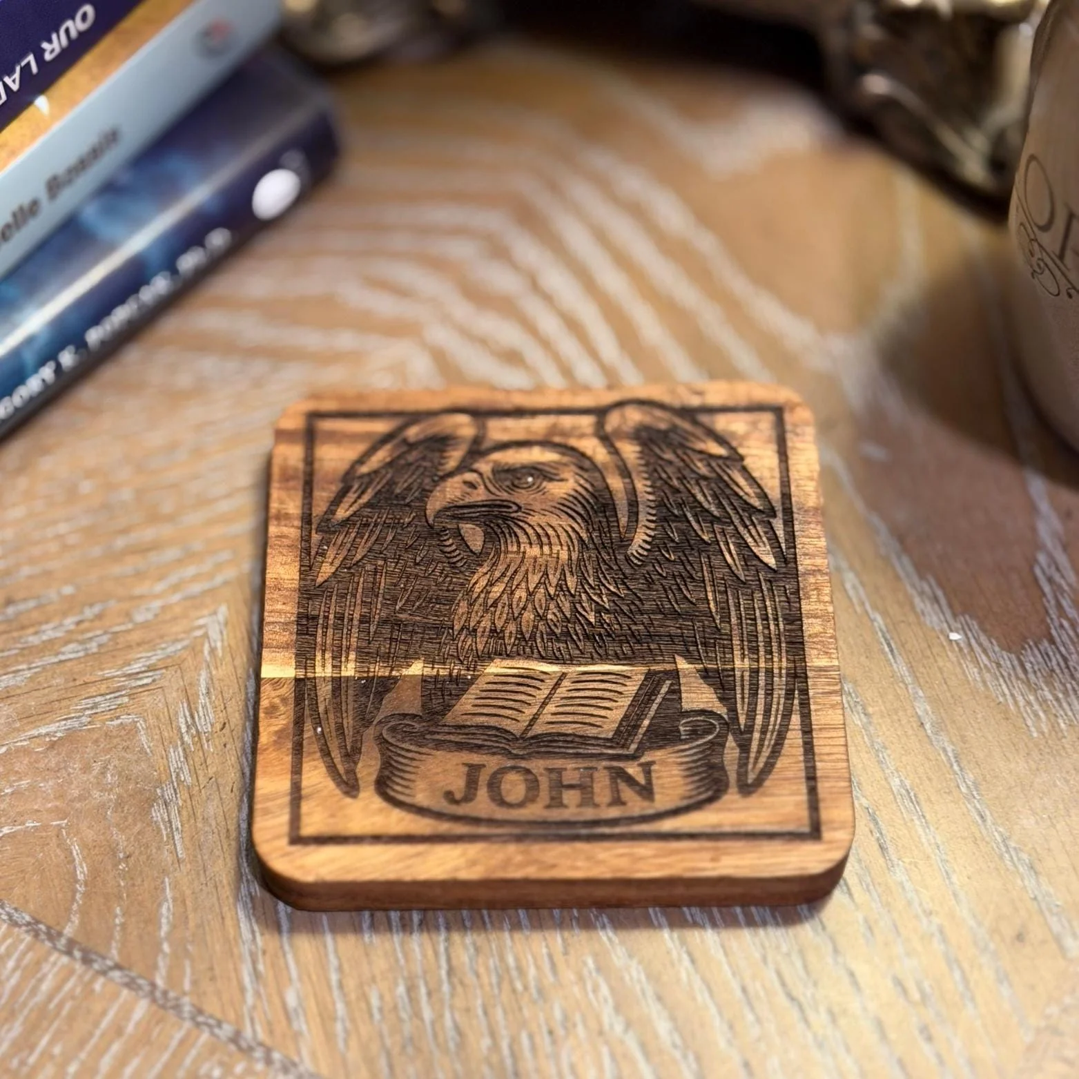 Wooden Evangelist Coaster Set - Image 13