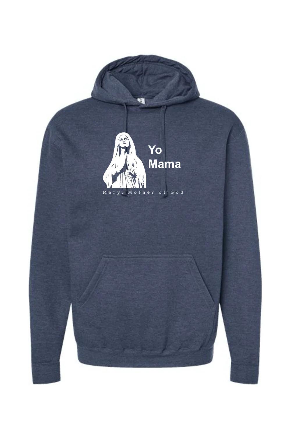 Yo Mama - Virgin Mary Hoodie Sweatshirt - Image 5