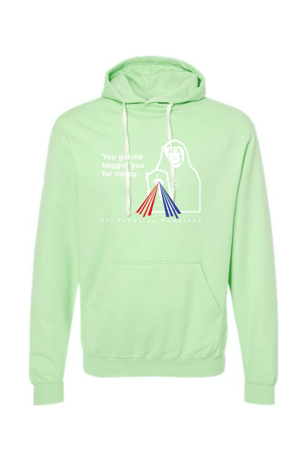 You Got Me Beggin' You For Mercy - St. Faustina Hoodie Sweatshirt - Image 10