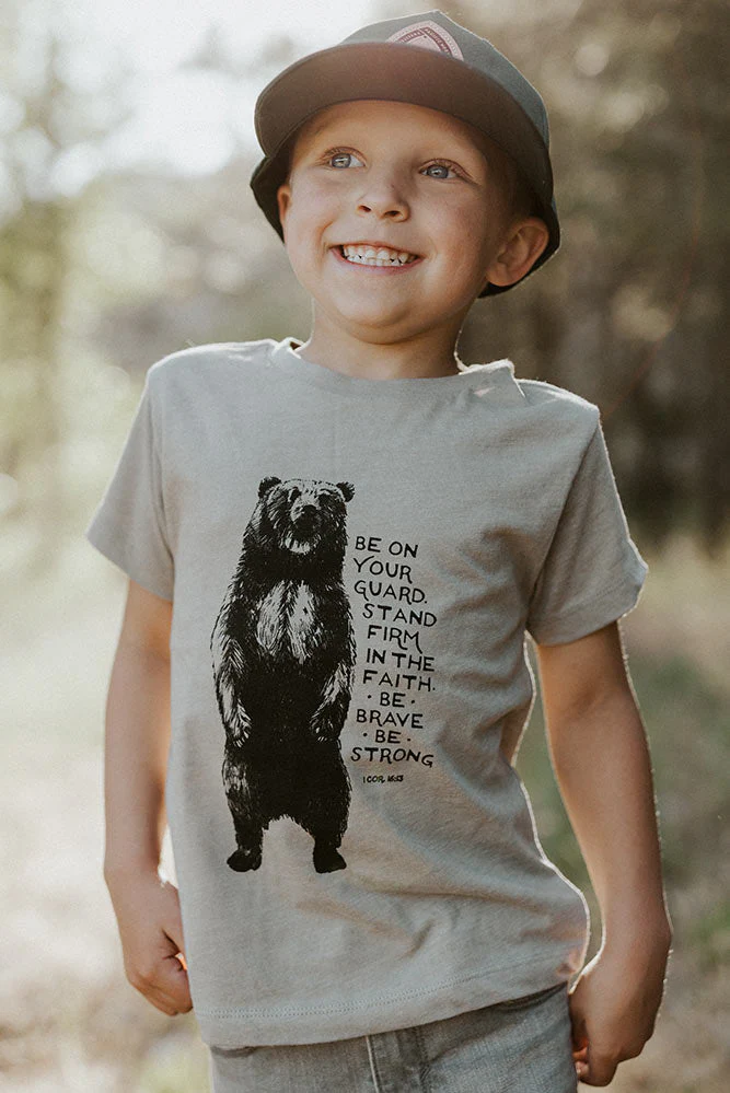 Youth Be Brave Bear Tee - Image 2